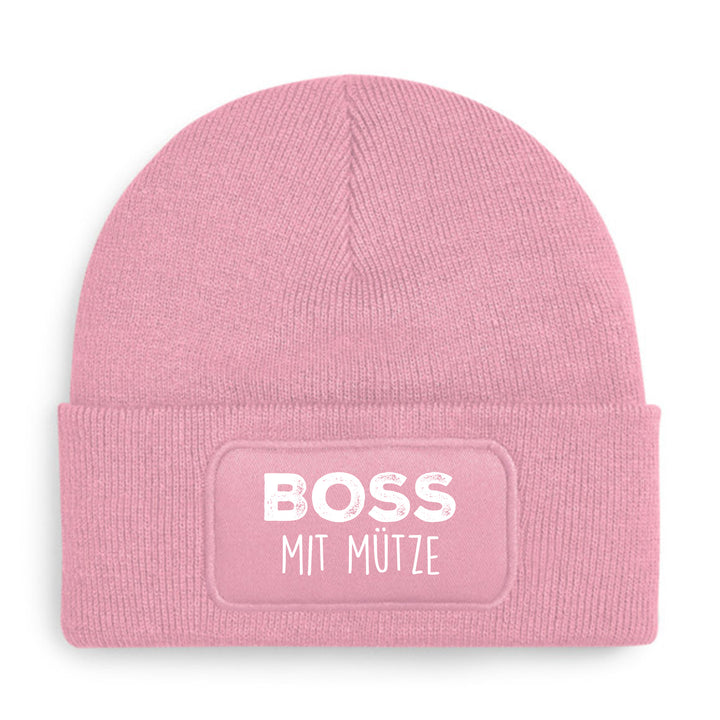 Boss mit Mütze – Lustige Beanie mit Spruch | Geschenk für Chefs & Menschen mit Stil