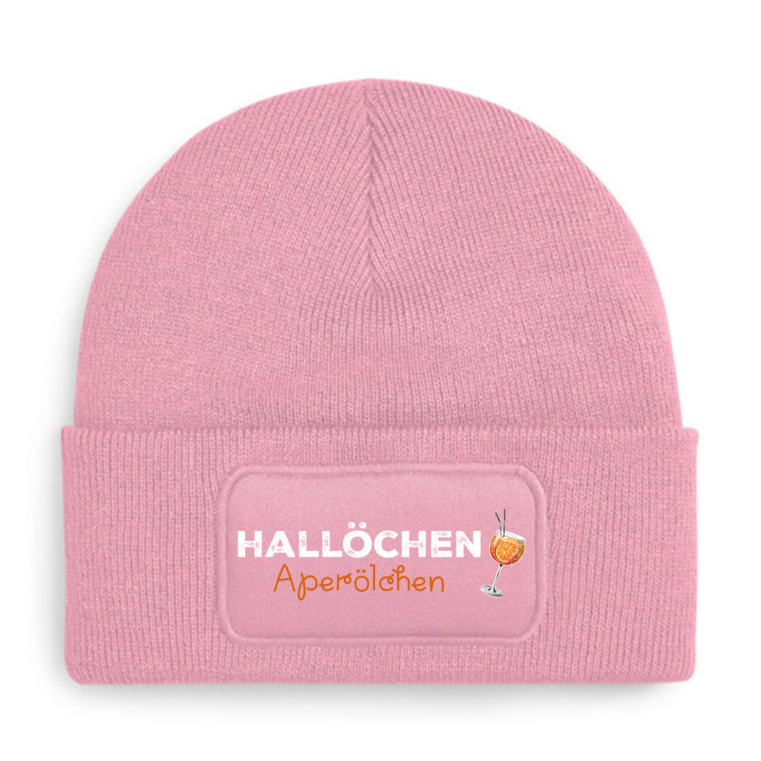 Hallöchen Aperölchen Mütze – Lustige Beanie mit Spruch | Geschenk für Aperol Spritz Fans