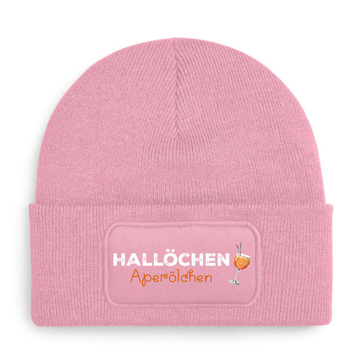 Hallöchen Aperölchen Mütze – Lustige Beanie mit Spruch | Geschenk für Aperol Spritz Fans