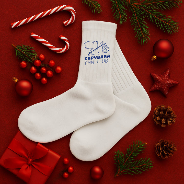 Socken „Capybara Fun Club“ – Lustige Tier-Socken mit Capybara-Motiv | Chill & Fun Style | Made in Europe