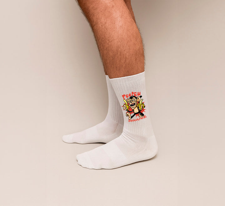 Socken „Bananafakas“ – Lustige Fun-Socken mit Bananen-Motiv | Witzige Spruchsocken | Geschenk mit Humor | Made in Europe