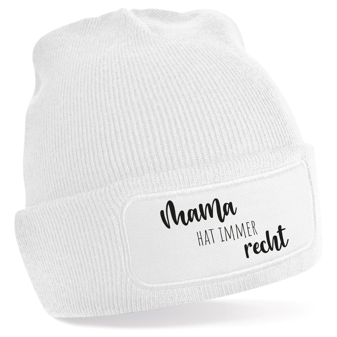 Mütze „Mama hat immer recht“ | Lustige Beanie für selbstbewusste Mamas