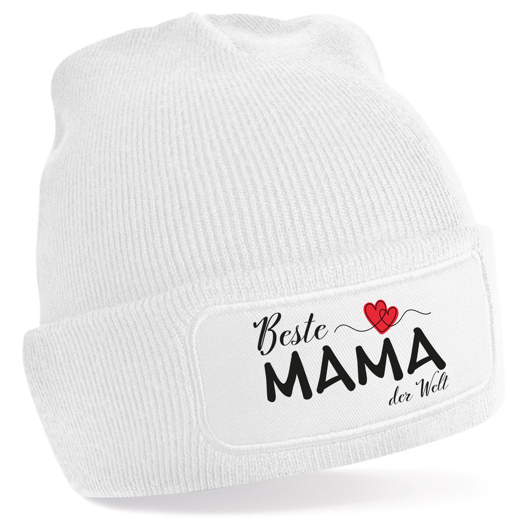 Mütze „Beste Mama der Welt“ ❤️ | Beanie mit Herz für besondere Mamas