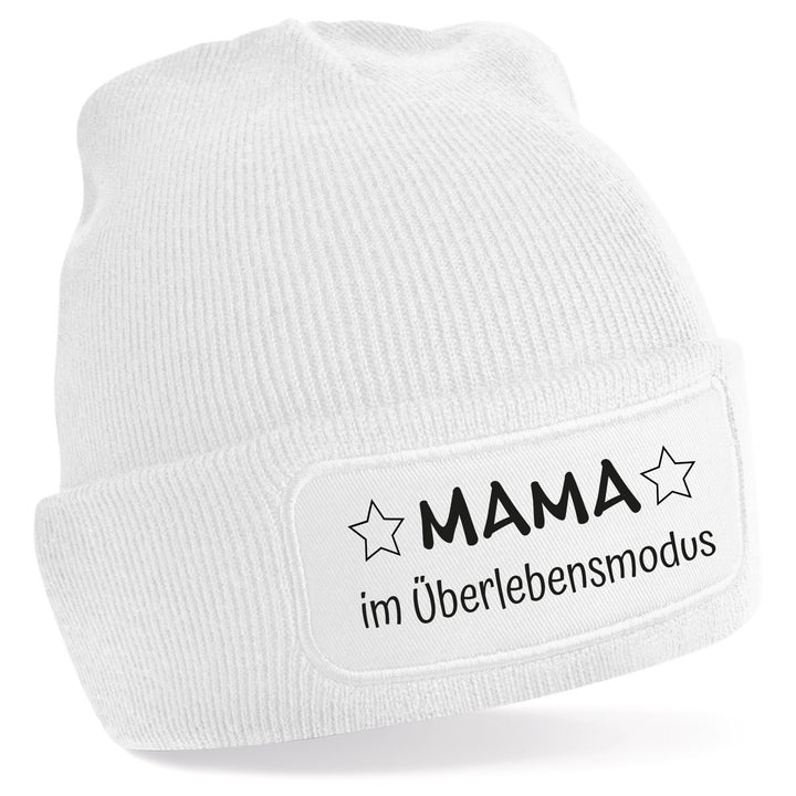 Mütze „Mama im Überlebensmodus“ | Lustige Beanie für Mamas mit Humor