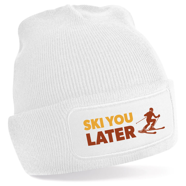 Ski you later Mütze – Lustige Beanie mit Spruch | Après-Ski & Winterspaß Geschenkidee