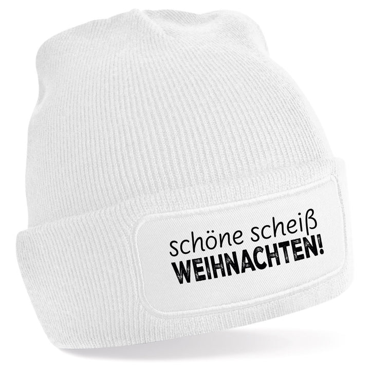 Schöne Scheiß Weihnachten Mütze – Lustige Weihnachtsmütze mit Spruch | Geschenk mit Humor