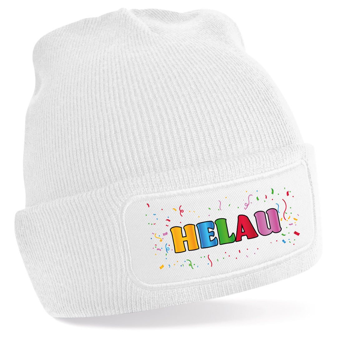 Helau Beanie | Lustige Karnevals-Mütze für Fasching & Winter
