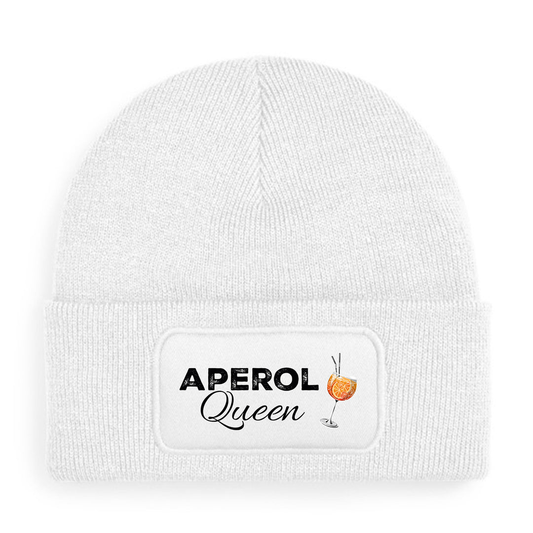 Aperol Queen Mütze – Lustige Beanie mit Spruch | Geschenk für Aperol Fans & Freundinnen