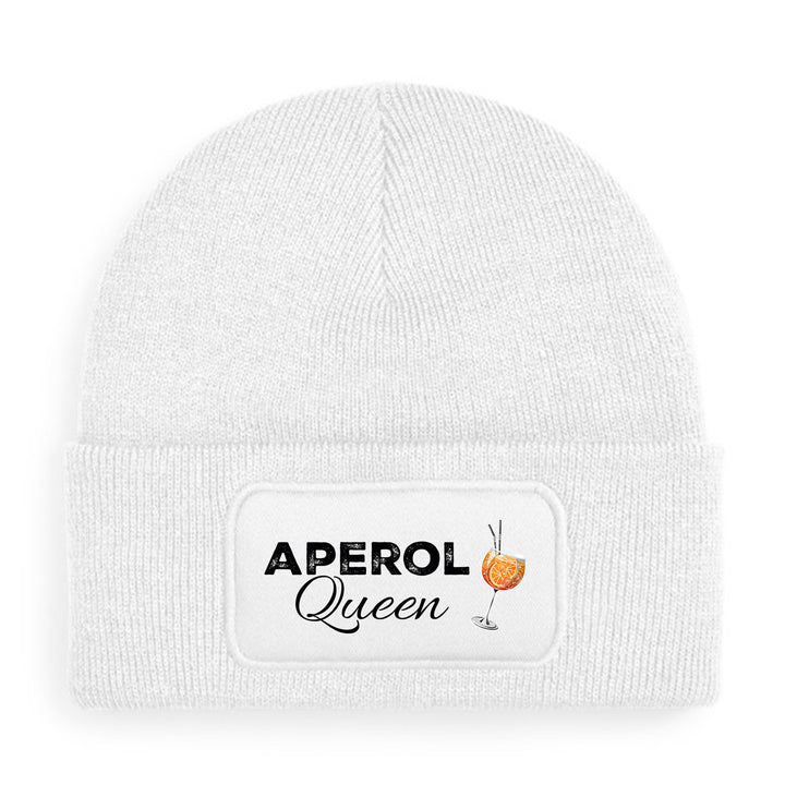 Aperol Queen Mütze – Lustige Beanie mit Spruch | Geschenk für Aperol Fans & Freundinnen