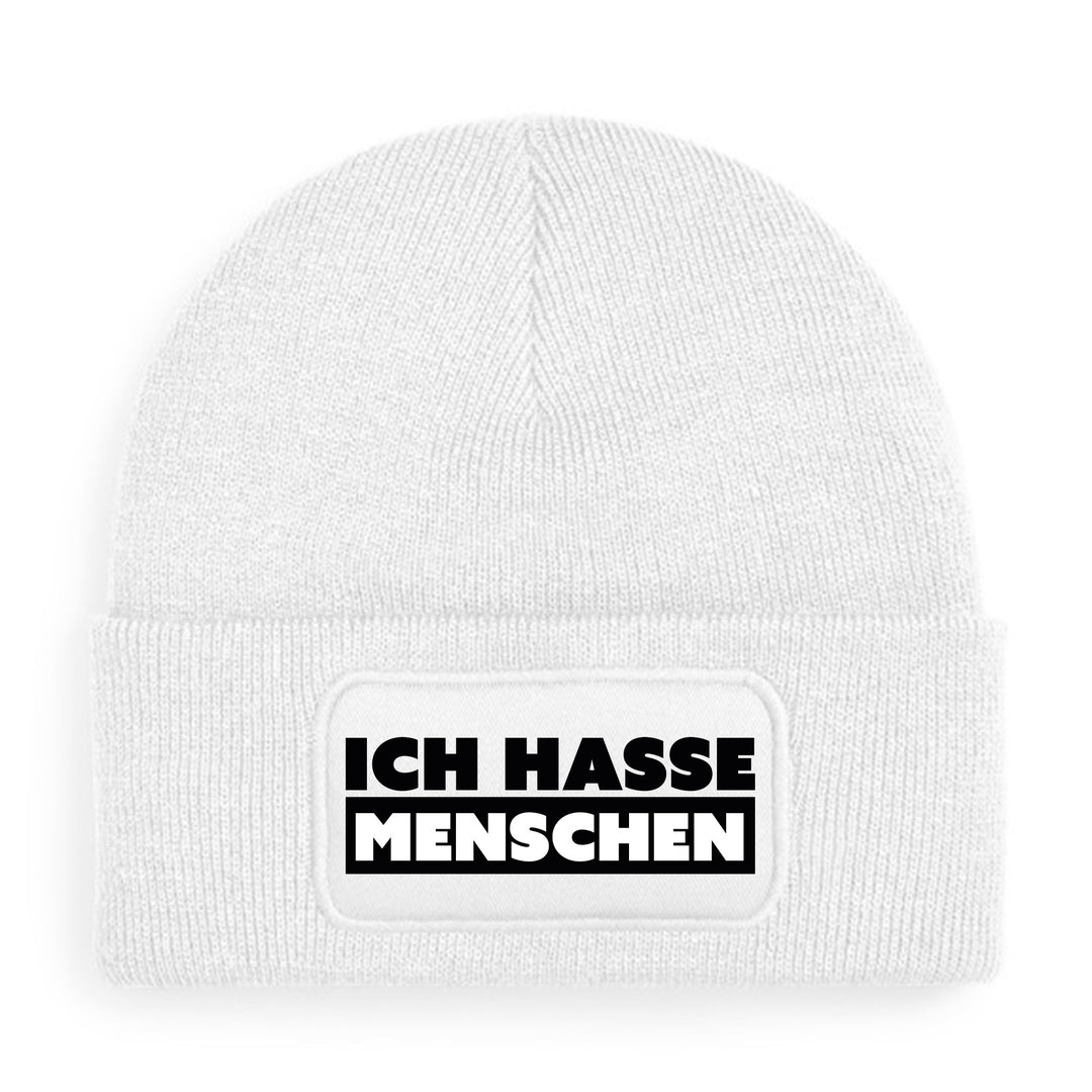Ich hasse Menschen Mütze – Lustige Beanie mit Spruch | Geschenk für Introvertierte & Anti-Stress-Tage