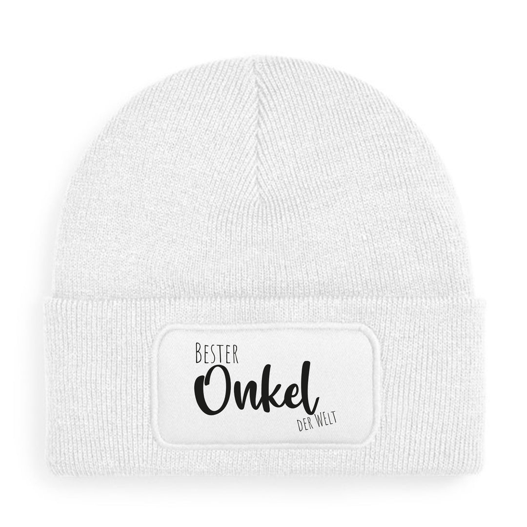 Mütze „Bester Onkel der Welt“ | Beanie für Lieblingsonkel