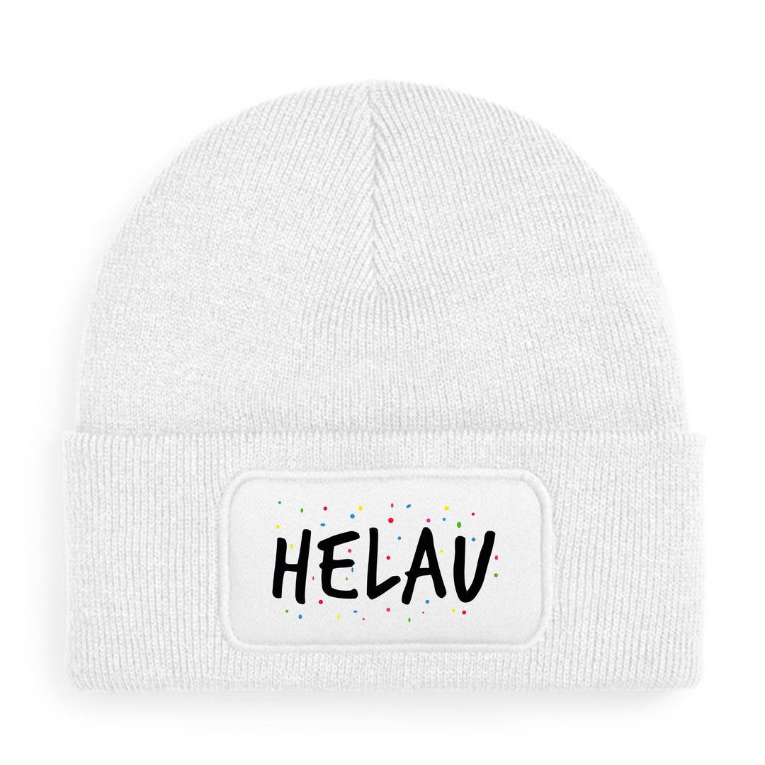 Helau Mütze – Lustige Beanie mit Spruch | Karneval & Fasching Accessoire | Geschenk für Narren