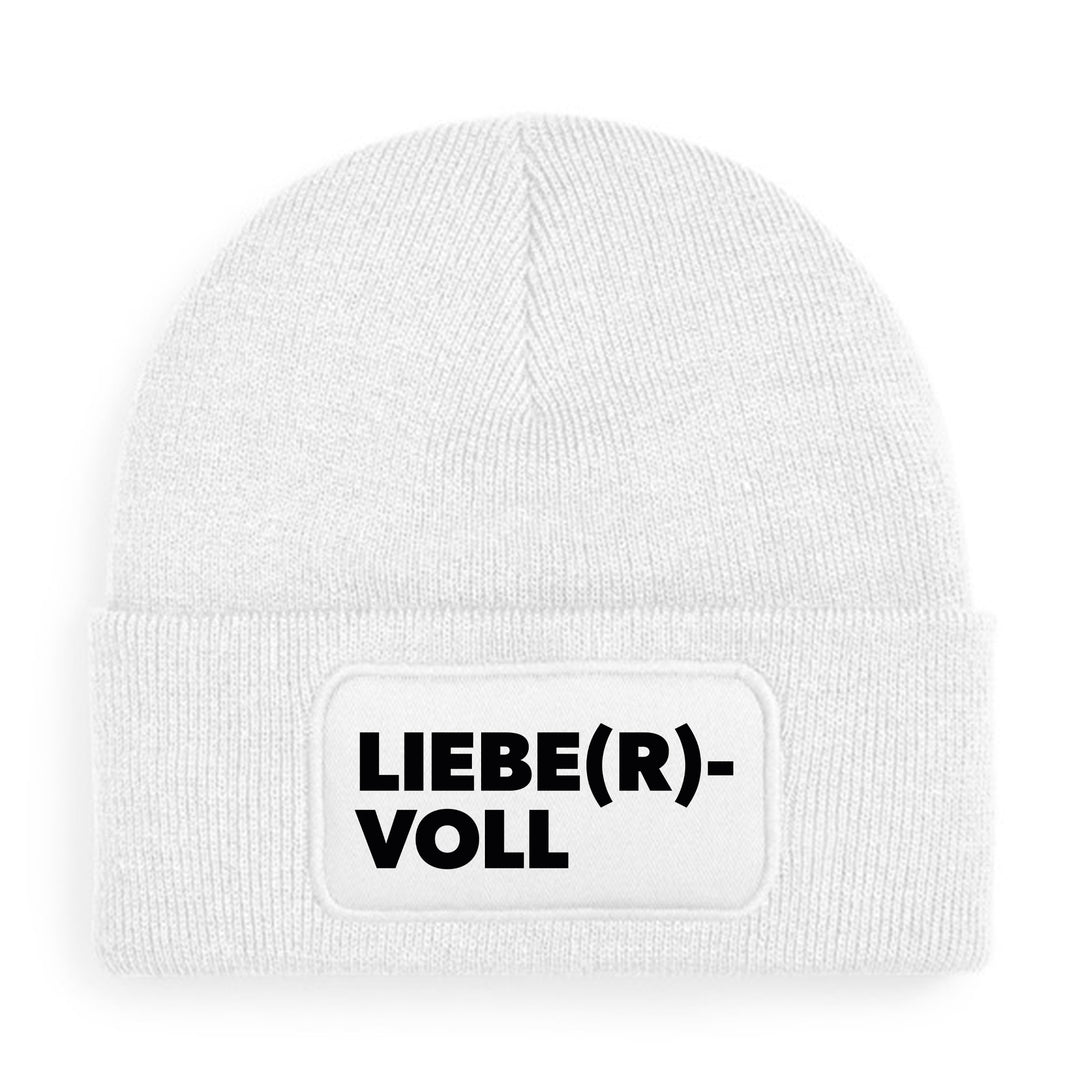 Liebe(r)voll Mütze – Beanie mit Spruch | Geschenk für Herzensmenschen & Lieblingsmenschen