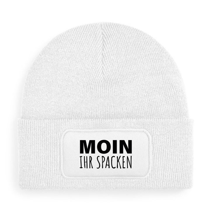Moin ihr Spacken Mütze – Lustige Beanie mit Spruch | Geschenk mit norddeutschem Humor