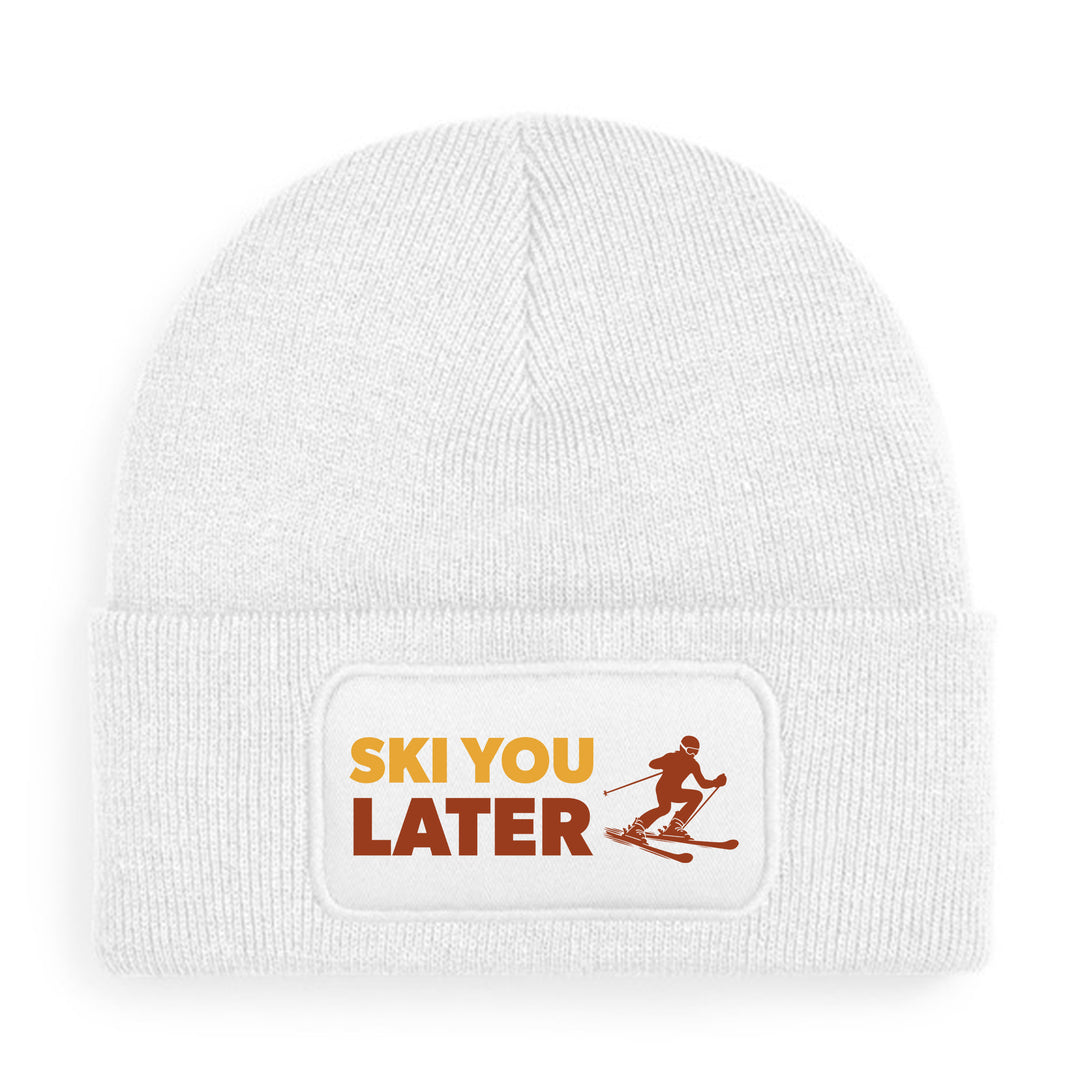 Ski you later Mütze – Lustige Beanie mit Spruch | Après-Ski & Winterspaß Geschenkidee