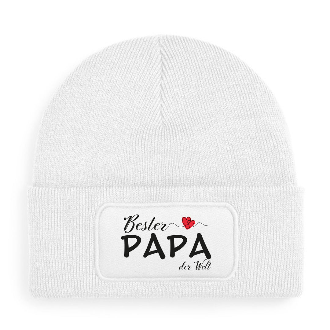 Mütze „Bester Papa der Welt“ ❤️ | Beanie mit Herz für stolze Väter
