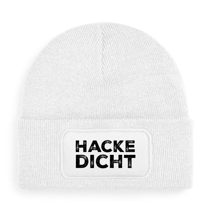 Hacke Dicht Mütze – Lustige Beanie mit Spruch | Geschenk für Party- & Glühwein-Fans