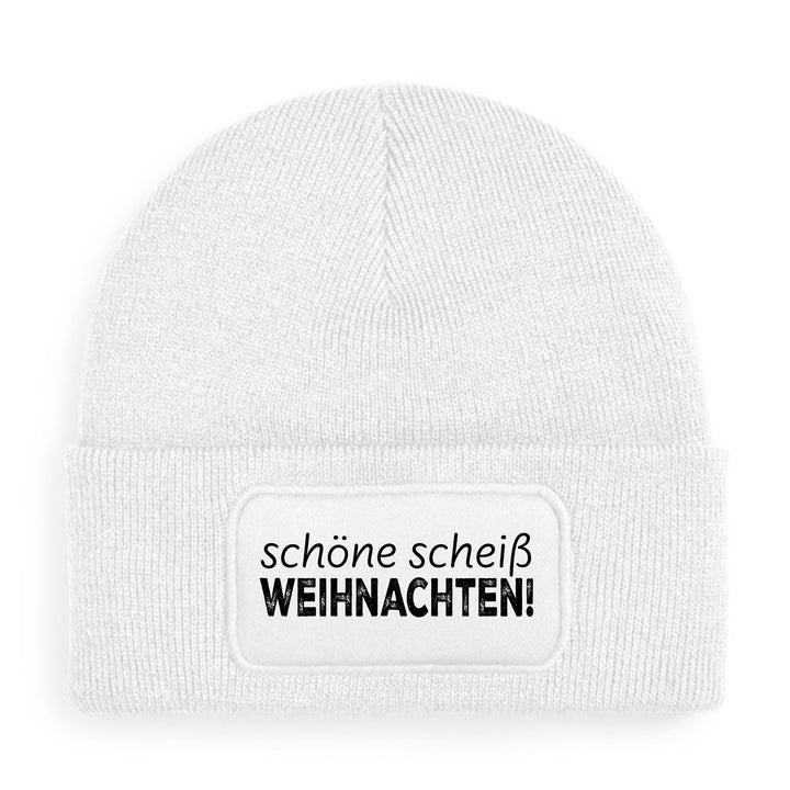 Schöne Scheiß Weihnachten Mütze – Lustige Weihnachtsmütze mit Spruch | Geschenk mit Humor