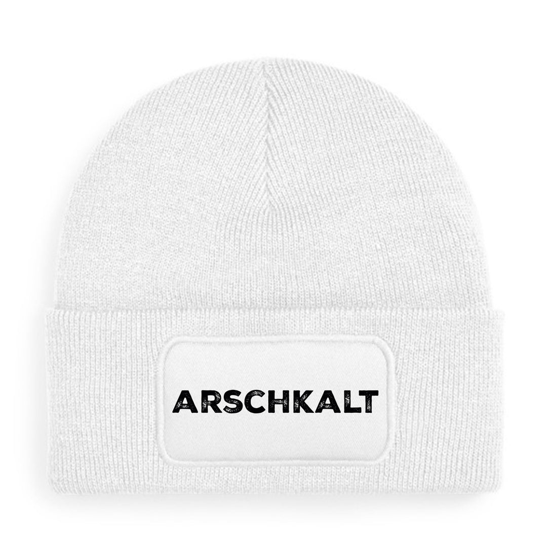 Arschkalt Mütze – Lustige Winter Beanie mit Spruch | Geschenk für Frostbeulen & Humorvolle
