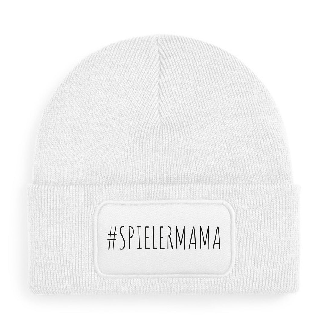 #spielermama Mütze – Beanie mit Spruch | Geschenk für Fußballmamas & stolze Eltern