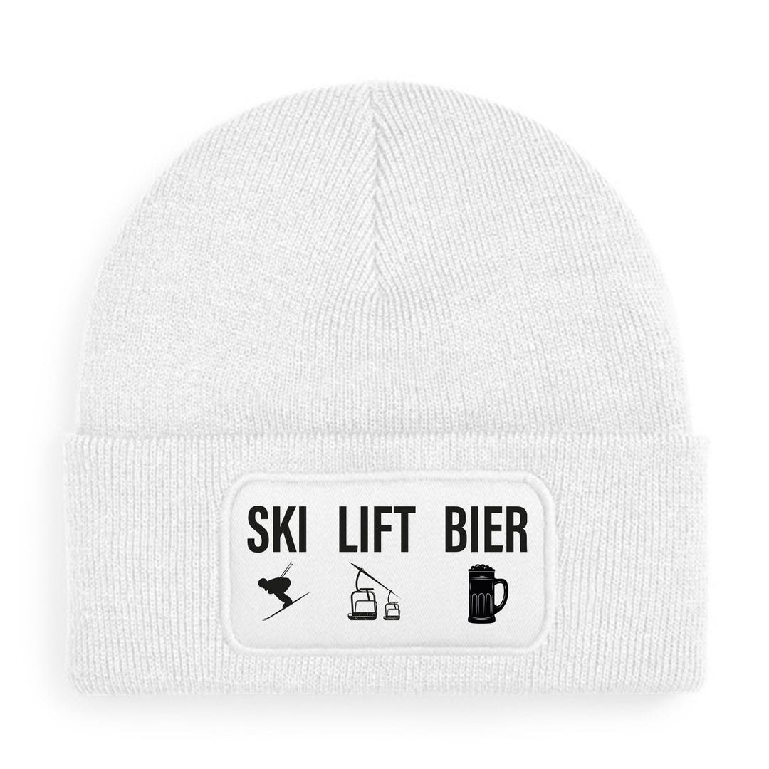 Ski Lift Bier Mütze – Lustige Beanie mit Spruch | Après-Ski & Winterspaß Geschenkidee
