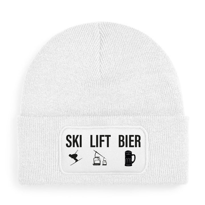 Ski Lift Bier Mütze – Lustige Beanie mit Spruch | Après-Ski & Winterspaß Geschenkidee